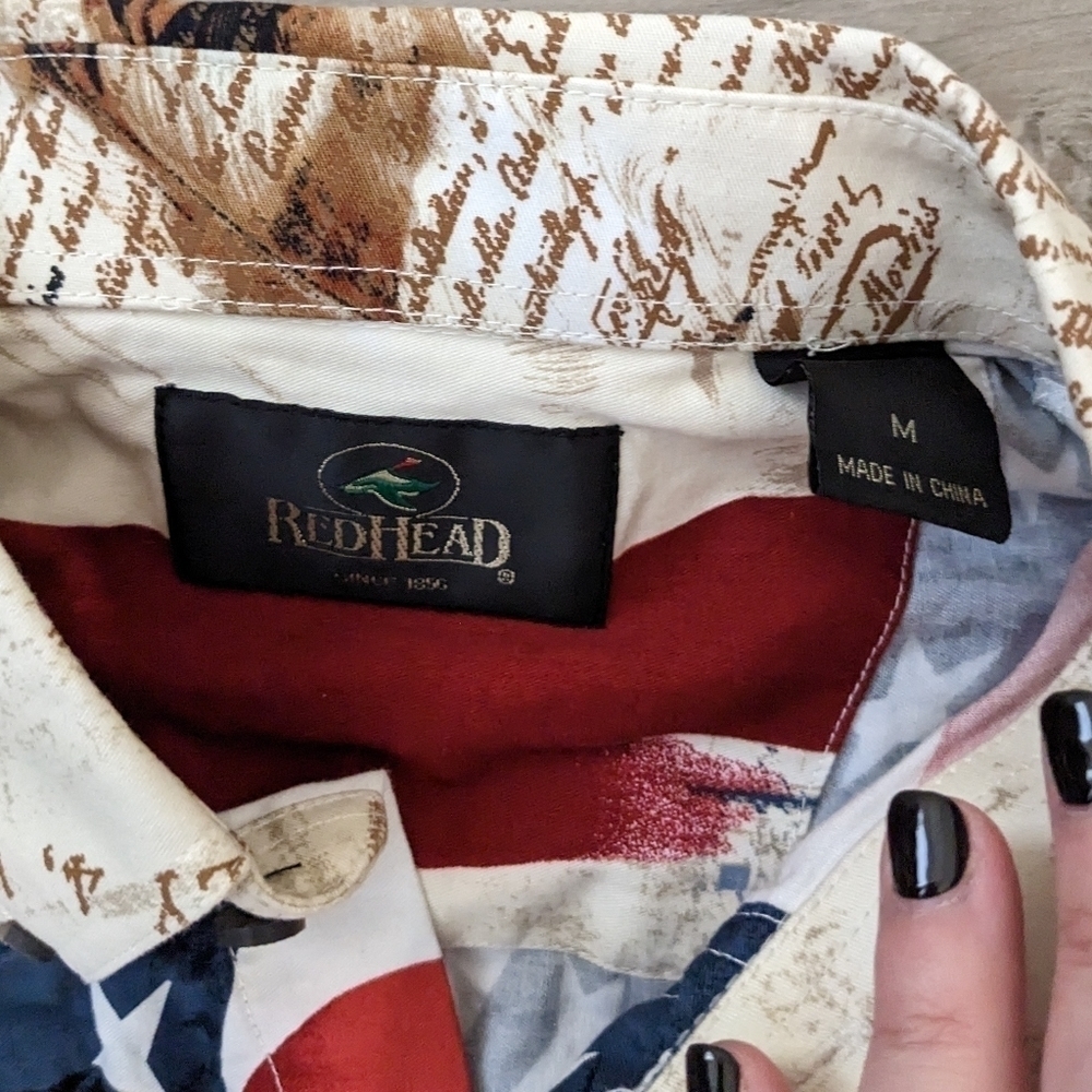 USA Flag Button Down - Picture 3 of 3